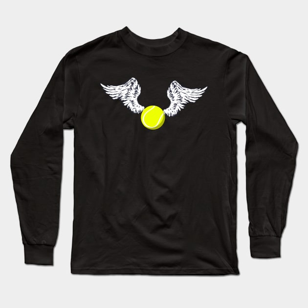 Flying Tennis Ball for Funny Design forTennis Lovers Long Sleeve T-Shirt by YourGoods